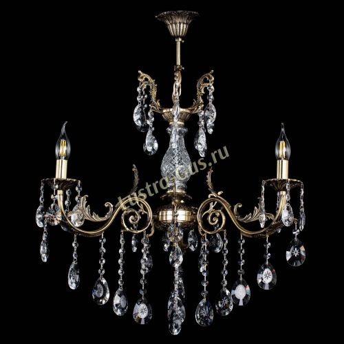 Люстра бронзовая Кассандра Алфея №3/2 звездочка в Подольске Гусь Хрустальный