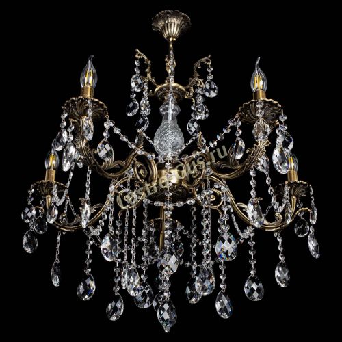 Люстра бронзовая Кассандра Алфея №5/1 баден в Подольске Гусь Хрустальный