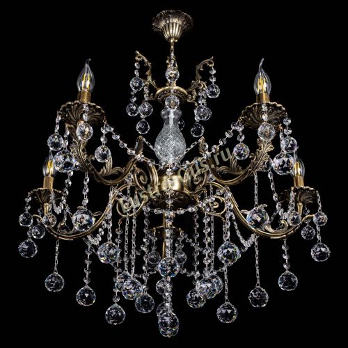 Люстра бронзовая Кассандра Алфея №5/1 шар в Подольске Гусь Хрустальный