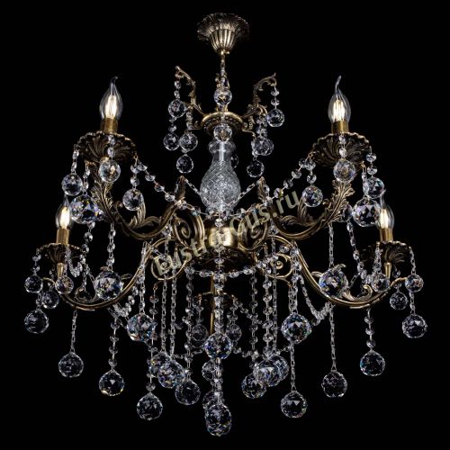 Люстра бронзовая Кассандра Алфея №5/1 шар в Подольске Гусь Хрустальный