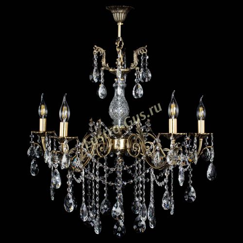 Люстра бронзовая Кассандра Алфея №5/1 звездочка в Подольске Гусь Хрустальный