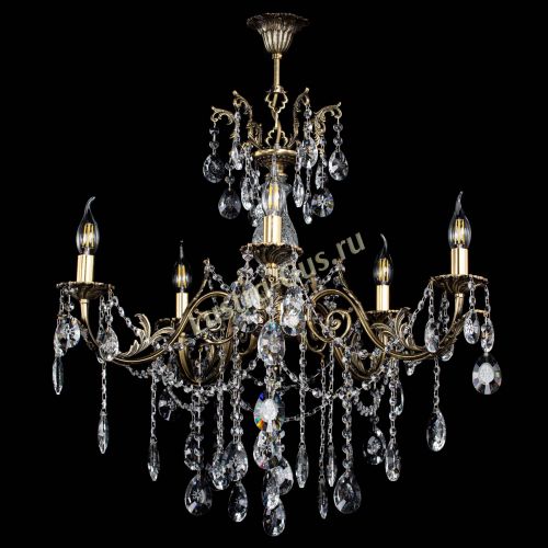 Люстра бронзовая Кассандра Алфея №5/1 звездочка в Подольске Гусь Хрустальный