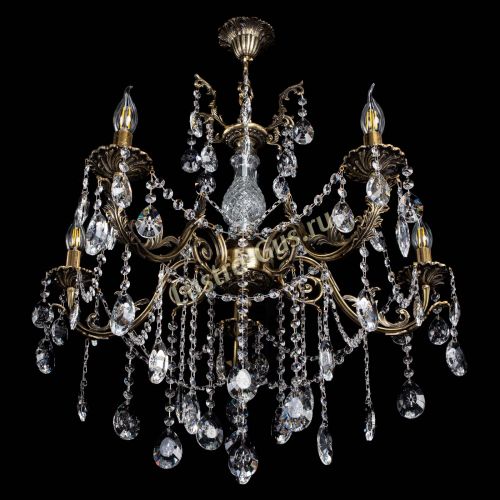 Люстра бронзовая Кассандра Алфея №5/1 звездочка в Подольске Гусь Хрустальный