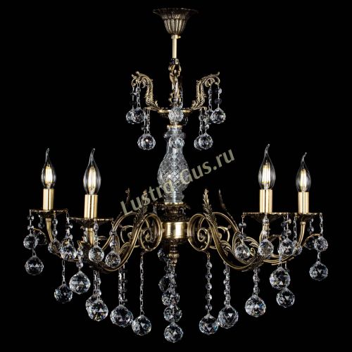 Люстра бронзовая Кассандра Алфея №5/2 шар в Подольске Гусь Хрустальный