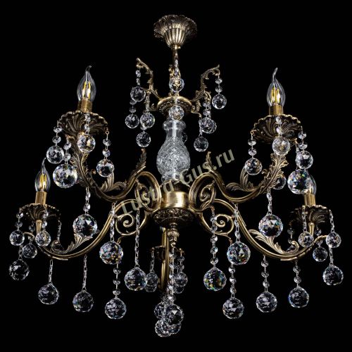 Люстра бронзовая Кассандра Алфея №5/2 шар в Подольске Гусь Хрустальный