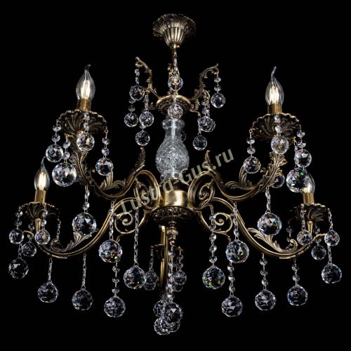 Люстра бронзовая Кассандра Алфея №5/2 шар в Подольске Гусь Хрустальный