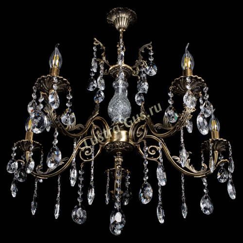 Люстра бронзовая Кассандра Алфея №5/2 звездочка в Подольске Гусь Хрустальный