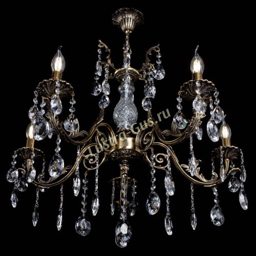 Люстра бронзовая Кассандра Алфея №5/2 звездочка в Подольске Гусь Хрустальный