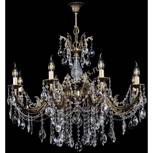 Люстра бронзовая Кассандра Алфея №8/1 баден в Подольске Гусь Хрустальный
