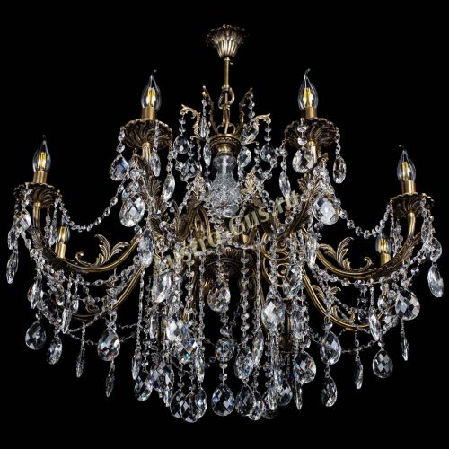 Люстра бронзовая Кассандра Алфея №8/1 баден в Подольске Гусь Хрустальный