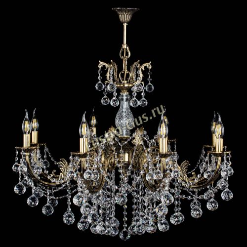 Люстра бронзовая Кассандра Алфея №8/1 шар в Подольске Гусь Хрустальный