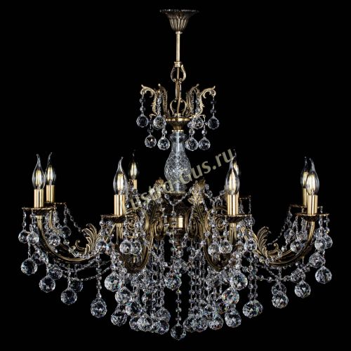 Люстра бронзовая Кассандра Алфея №8/1 шар в Подольске Гусь Хрустальный