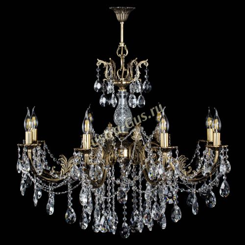 Люстра бронзовая Кассандра Алфея №8/1 звездочка в Подольске Гусь Хрустальный