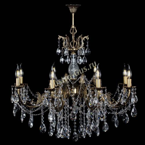 Люстра бронзовая Кассандра Алфея №8/1 звездочка в Подольске Гусь Хрустальный