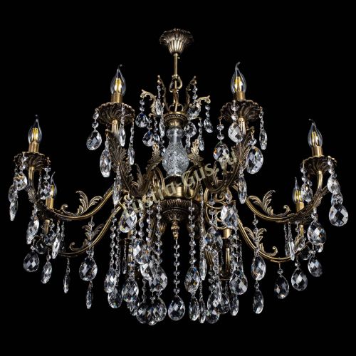 Люстра бронзовая Кассандра Алфея №8/2 баден в Подольске Гусь Хрустальный