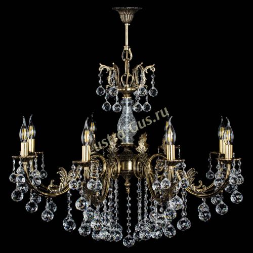 Люстра бронзовая Кассандра Алфея №8/2 шар в Подольске Гусь Хрустальный