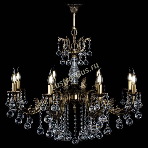 Люстра бронзовая Кассандра Алфея №8/2 шар в Подольске Гусь Хрустальный