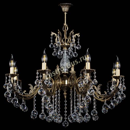 Люстра бронзовая Кассандра Алфея №8/2 шар в Подольске Гусь Хрустальный