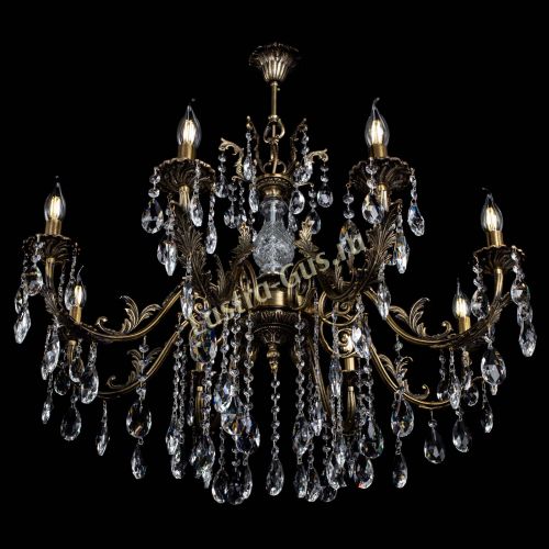 Люстра бронзовая Кассандра Алфея №8/2 журавлик в Подольске Гусь Хрустальный