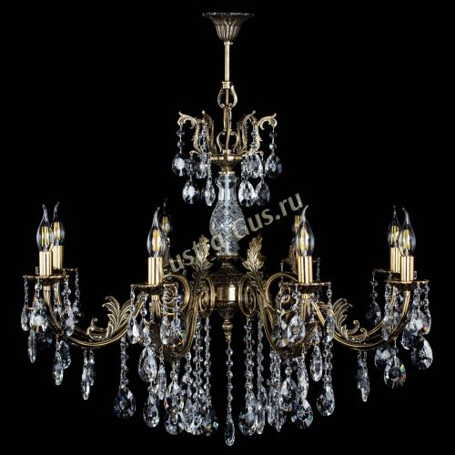 Люстра бронзовая Кассандра Алфея №8/2 звездочка в Подольске Гусь Хрустальный