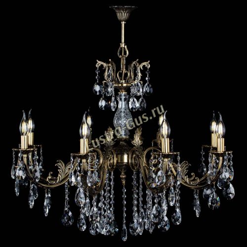 Люстра бронзовая Кассандра Алфея №8/2 звездочка в Подольске Гусь Хрустальный