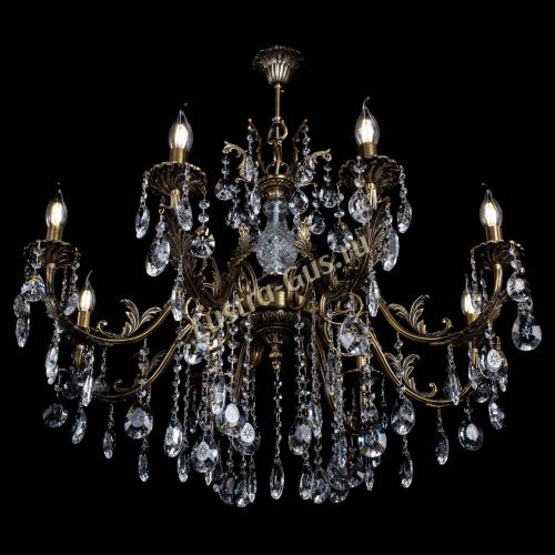 Люстра бронзовая Кассандра Алфея №8/2 звездочка в Подольске Гусь Хрустальный