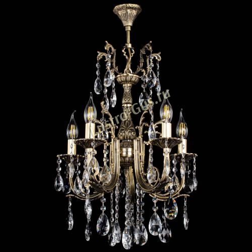 Люстра бронзовая Матильда №5/2 Журавлик в Подольске Гусь Хрустальный