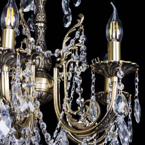 Люстра бронзовая Матильда №5 Баден в Подольске Гусь Хрустальный