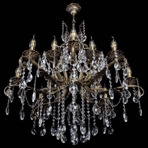 Люстра бронзовая Мелания №12/2 баден в Подольске Гусь Хрустальный