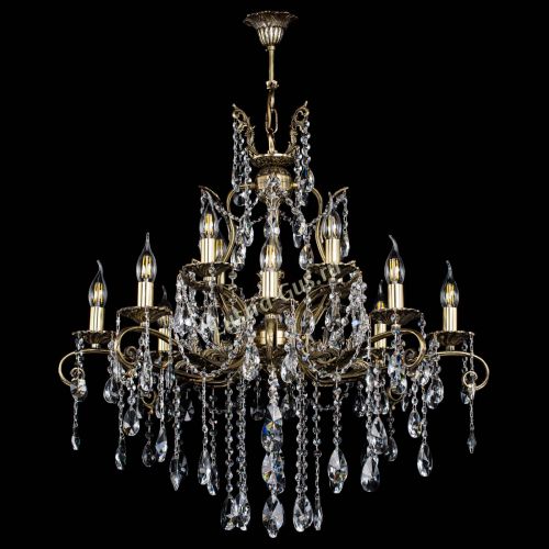 Люстра бронзовая Мелания №12/2 лучик в Подольске Гусь Хрустальный