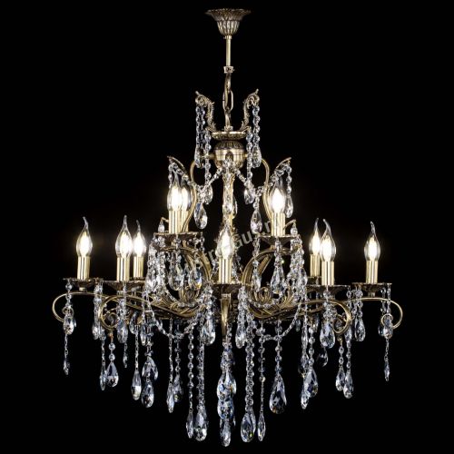 Люстра бронзовая Мелания №12/2 журавлик в Подольске Гусь Хрустальный