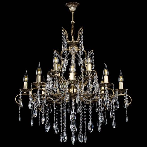 Люстра бронзовая Мелания №12/2 журавлик в Подольске Гусь Хрустальный