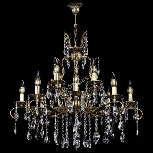 Люстра бронзовая Мелания №12/1 лучик в Подольске Гусь Хрустальный