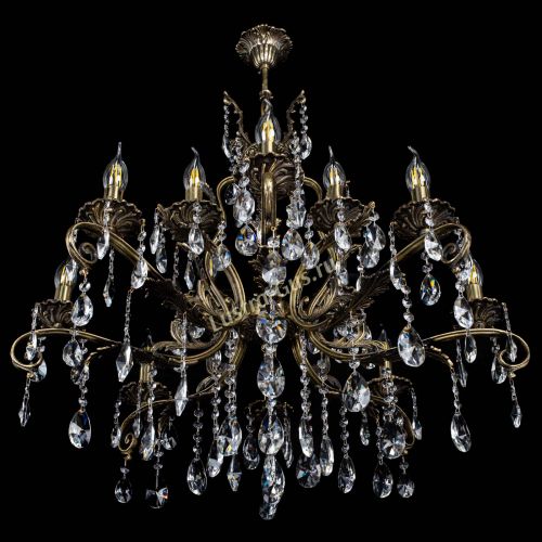 Люстра бронзовая Мелания №12/1 лучик в Подольске Гусь Хрустальный