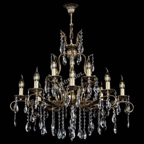 Люстра бронзовая Мелания №12/1 журавлик в Подольске Гусь Хрустальный