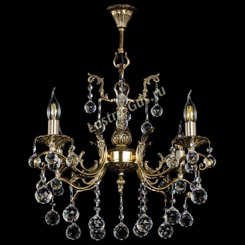 Люстра бронзовая Милана №4/2 шар в Подольске Гусь Хрустальный