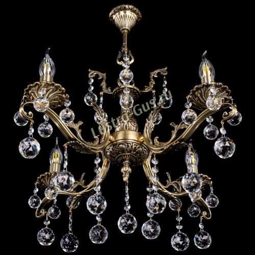 Люстра бронзовая Милана №4/2 шар в Подольске Гусь Хрустальный