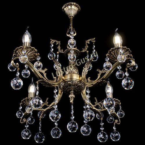 Люстра бронзовая Милана №4/2 шар в Подольске Гусь Хрустальный