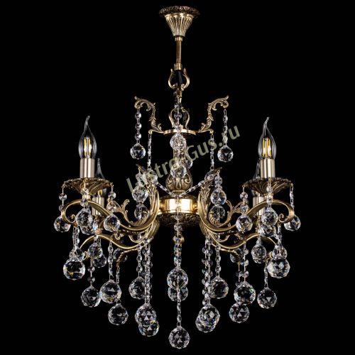 Люстра бронзовая Милана №4 шар в Подольске Гусь Хрустальный