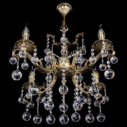 Люстра бронзовая Милана №4 шар в Подольске Гусь Хрустальный