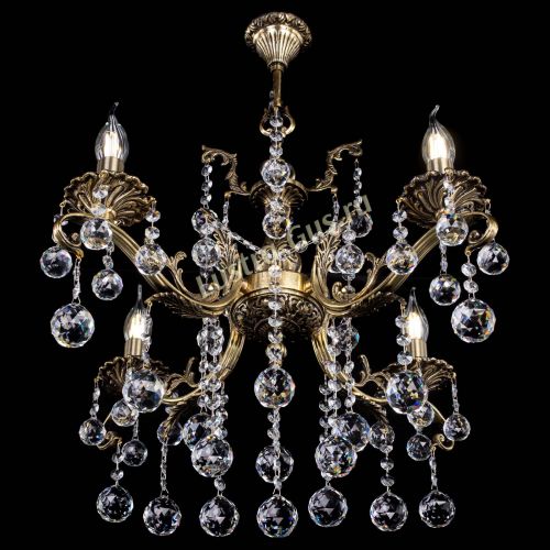 Люстра бронзовая Милана №4 шар в Подольске Гусь Хрустальный