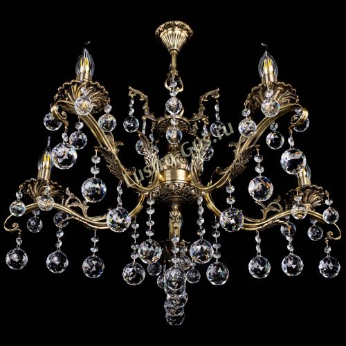 Люстра бронзовая Милана №5/2 шар в Подольске Гусь Хрустальный