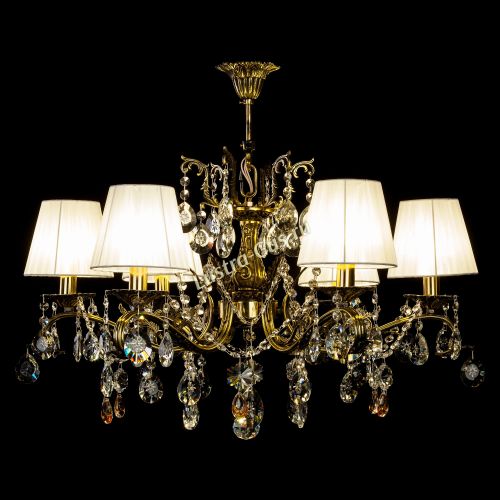 Люстра бронзовая Милана №6 Прованс в Подольске Гусь Хрустальный