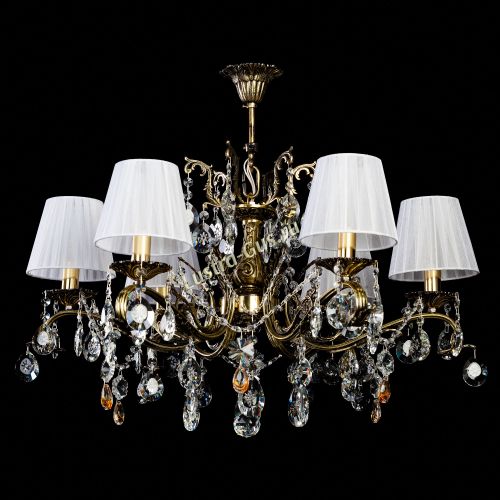Люстра бронзовая Милана №6 Прованс в Подольске Гусь Хрустальный