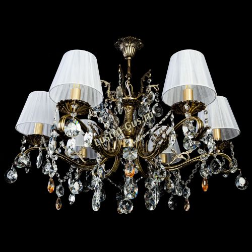 Люстра бронзовая Милана №6 Прованс в Подольске Гусь Хрустальный