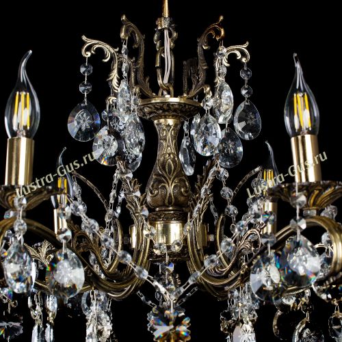 Люстра бронзовая Милана №6 Звездочка в Подольске Гусь Хрустальный
