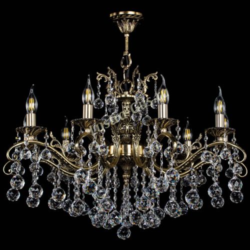 Люстра бронзовая Милана №9/2 шар в Подольске Гусь Хрустальный