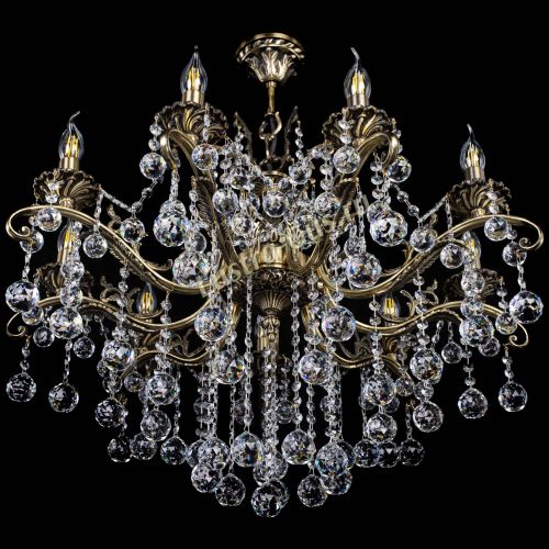 Люстра бронзовая Милана №9 шар в Подольске Гусь Хрустальный