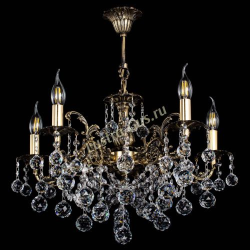 Люстра бронзовая Муза №5 шар в Подольске Гусь Хрустальный