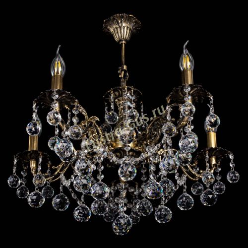 Люстра бронзовая Муза №5 шар в Подольске Гусь Хрустальный